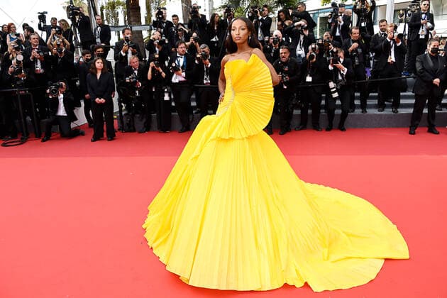 Cannes 2022 - 75Â° Festival Internazionale del cinema, Prima Serata, Red Carpet del film Top Gun: Maverick.  Nella foto: Jasmine Tookes  Copyright: xAlbertoxTerenghix xipa-agency.nex xVenezia2020x