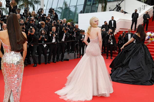 Eva Longoria, Elle Fanning and Aishwarya Rai Bachchan at the premiere of the feature film Top Gun Maverick at the Festival de Cannes 2022 75 Cannes International Film Festival at the Palais des Festivals Cannes, 18 05 2022. Foto:xD.xBedrosianx xFuturexImage