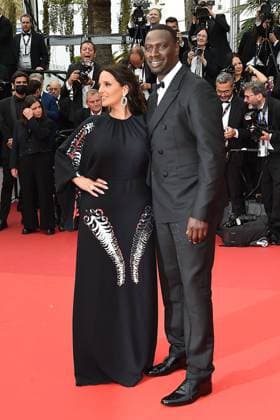 Cannes 2022 - 75Â° Festival Internazionale del cinema, Prima Serata, Red Carpet del film Top Gun: Maverick.  Nella foto: HÃ lene Sy , Omar Sy  Copyright: xAlbertoxTerenghix xipa-agency.nex xVenezia2020x