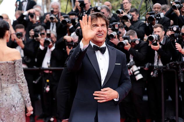 Tom Cruise at the premiere of the feature film Top Gun Maverick at the Festival de Cannes 2022 75 Cannes International Film Festival at the Palais des Festivals Cannes, 18 05 2022. Foto:xS.xGabschx xFuturexImage