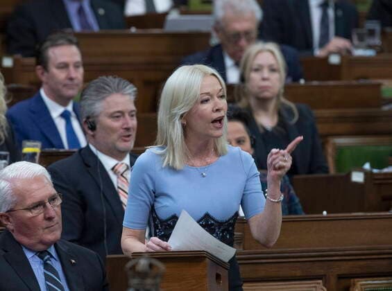May 18, 2022, Ottawa, ONT, Canada: Conservative interim leader Candice Bergen rises during Question Period, Wednesday, May 18, 2022 in Ottawa. Ottawa Canada  - ZUMAc35_ 20220518_zaf_c35_105 Copyright: xFredxChartrandx