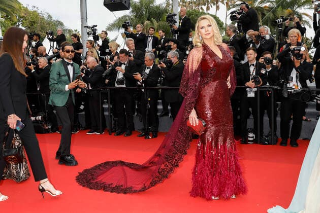 May 18, 2022, Cannes, France: Veronica Ferres attends the premiere of Top Gun: Maverick during the 75th Annual Cannes Film Festival at Palais des Festivals in Cannes, France, on 18 May 2022. Photo: Cannes France - ZUMAm179 20220518_zep_m179_087 Copyright: xAlecxMichaelx
