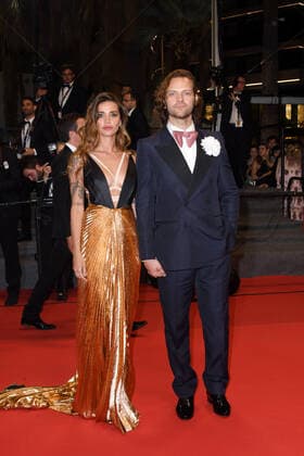 75th Cannes Film Festival 2022, red carpet Le Otto Montagne. Pictured: Alessandro Borghi, Irene Forti  Copyright: xManuelexMangiarottix xipa-agencyx xVeneziax2020x