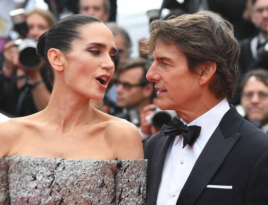 75th Cannes Film Festival - Top Gun: Maverick - Premiere Featuring: Tom Cruise and Jennifer Connelly Where: Cannes, France When: 18 May 2022 Credit: Cover Images Copyright: xx 51547841 EDITORIAL USE ONLY. NOT FOR USE BY NEWSPAPERS BASED IN THE UK.