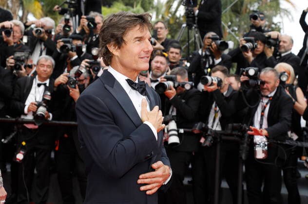 Tom Cruise at the premiere of the feature film Top Gun Maverick at the Festival de Cannes 2022 75 Cannes International Film Festival at the Palais des Festivals Cannes, 18 05 2022. Foto:xD.xBedrosianx xFuturexImage