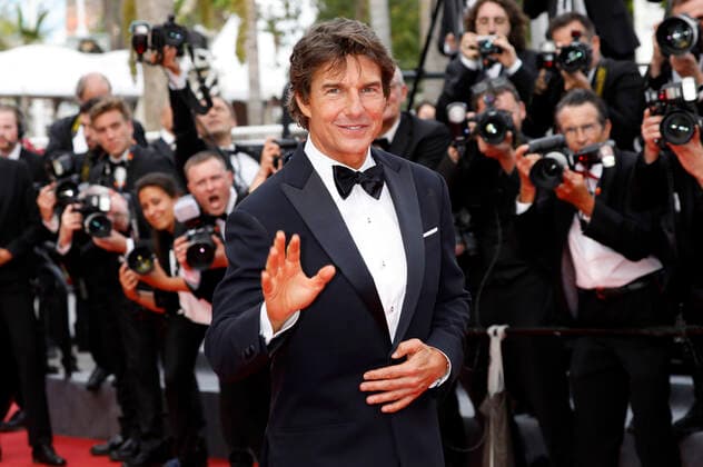 Tom Cruise at the premiere of the feature film Top Gun Maverick at the Festival de Cannes 2022 75 Cannes International Film Festival at the Palais des Festivals Cannes, 18 05 2022. Foto:xD.xBedrosianx xFuturexImage