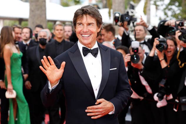Tom Cruise at the premiere of the feature film Top Gun Maverick at the Festival de Cannes 2022 75 Cannes International Film Festival at the Palais des Festivals Cannes, 18 05 2022. Foto:xD.xBedrosianx xFuturexImage