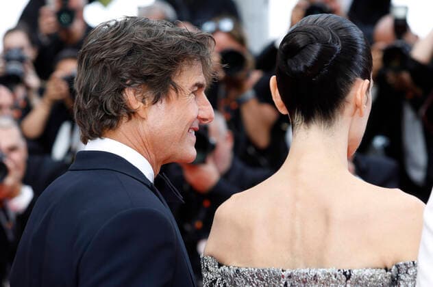 Tom Cruise and Jennifer Connelly at the premiere of the feature film Top Gun Maverick at the Festival de Cannes 2022 75 Cannes International Film Festival at the Palais des Festivals Cannes, 18 05 2022. Foto:xD.xBedrosianx xFuturexImage