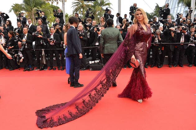 Veronica Ferres at the Top Gun Maverick movie premiere on 18 05 2022 at the 75 Cannes Film Festival in Cannes 75 Cannes Film Festival 2022 Top Gun Maverick movie premiere