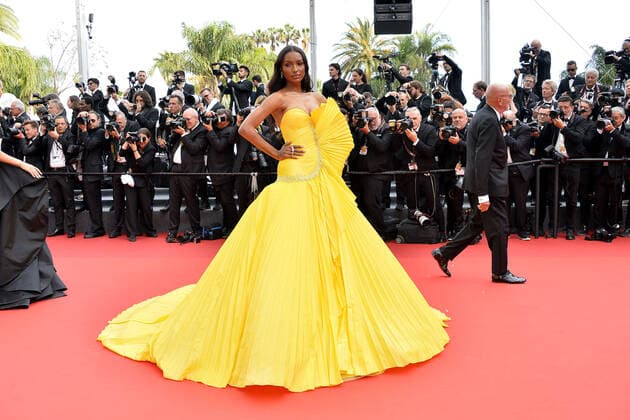 Jasmine Tookes at the Top Gun Maverick Film Premiere on 18 05 2022 at the 75 Cannes Film Festival in Cannes 75 Cannes Film Festival 2022 Top Gun Maverick Film Premiere