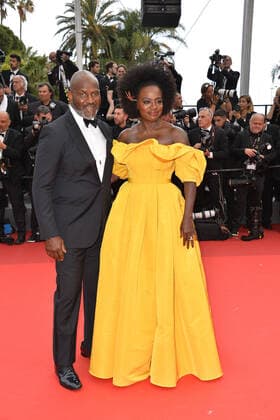 Viola Davis and her husband Julius Tennon at the Top Gun Maverick movie premiere on 18 05 2022 at the 75 Cannes Film Festival in Cannes 75 Cannes Film Festival 2022 Top Gun Maverick movie premiere