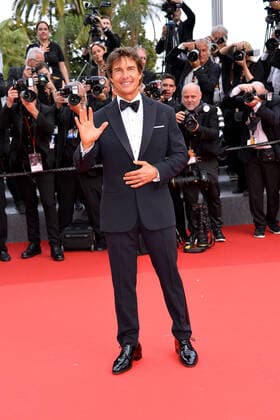 Tom Cruise at the Top Gun Maverick movie premiere on 18 05 2022 at the 75 Cannes Film Festival in Cannes 75 Cannes Film Festival 2022 Top Gun Maverick movie premiere