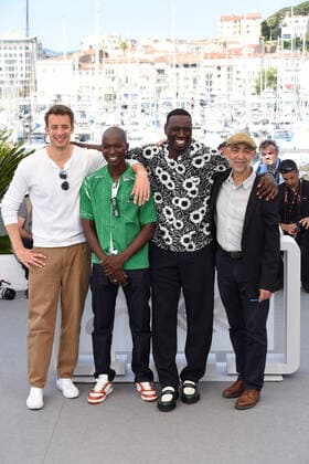 75th Cannes film festival 2022, Photocall film ™Tirailleurs™ (Father and soldiers). Pictured: Omar Sy, Alassane Sy, Jonas Blouquet, Mathieu Vadepied  Copyright: xAlbertoxTerenghi Cannesx2022x xix xVenezia2020x