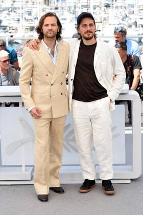 75th Cannes film festival 2022, Photocall film ˜Le otto montagne™. Pictured: Alessandro Borghi, Luca Marinelli  Copyright: xAlbertoxTerenghi Cannesx2022x xix xVenezia2020x