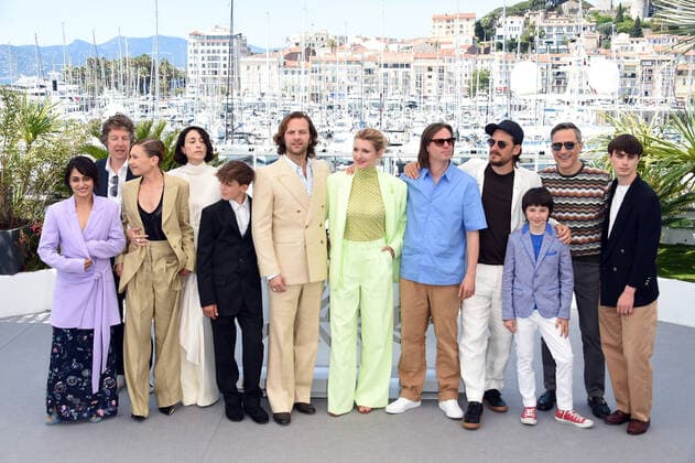 Entertainment Bilder des Tages 75th Cannes film festival 2022, Photocall film ˜Le otto montagne™. Pictured: Andrea Palma, Lupo Barbiero, Alessandro Borghi, Luca Marinelli, Felix Van Groeningen, Charlotte Vandermeersch, Filippo Timi, Elena Lietti, Elisabetta Mazzullo  Copyright: xAlbertoxTerenghi Cannesx2022x xix xVenezia2020x