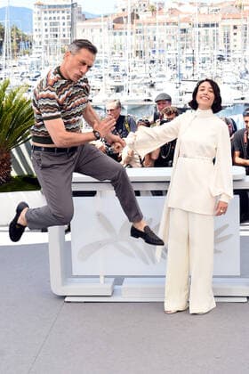75th Cannes film festival 2022, Photocall film ˜Le otto montagne™. Pictured: Filippo Timi, Elisabetta Mazzullo  Copyright: xAlbertoxTerenghi Cannesx2022x xix xVenezia2020x