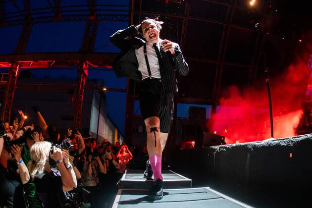 Yungblud In Concert Yungblud in concert at Carroponte, Milano, Italy, on May 18 2022. Milano Italy  Copyright: xMairoxCinquettix originalFilename: cinquetti-yungblud220518_npqwu.jpg