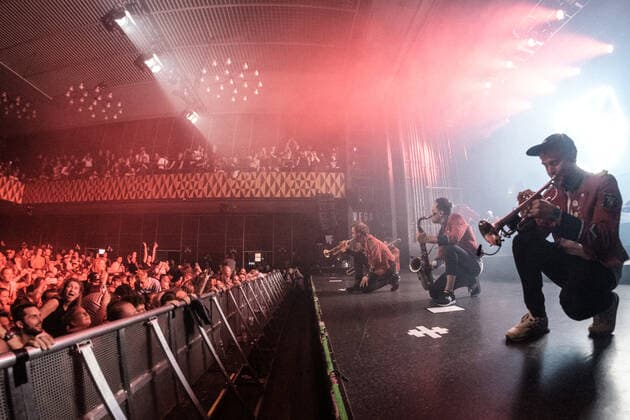 Meute live in Copenhagen, Denmark Copenhagen, Denmark. 18th, May 2022. The German techno marching band Meute performs a live concert at VEGA in Copenhagen. Copenhagen Denmark  Copyright: xGonzalesxPhoto FlemmingxBoxJensex