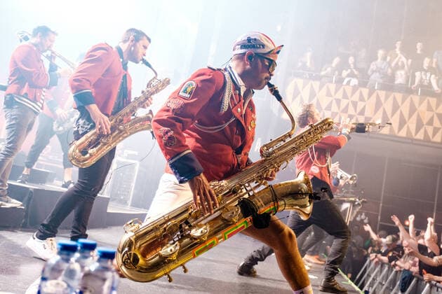Meute live in Copenhagen, Denmark Copenhagen, Denmark. 18th, May 2022. The German techno marching band Meute performs a live concert at VEGA in Copenhagen. Copenhagen Denmark  Copyright: xGonzalesxPhoto FlemmingxBoxJensex