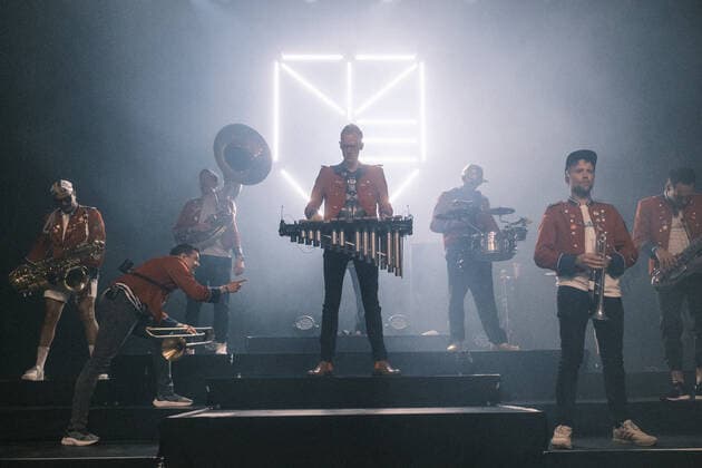 Meute live in Copenhagen, Denmark Copenhagen, Denmark. 18th, May 2022. The German techno marching band Meute performs a live concert at VEGA in Copenhagen. Copenhagen Denmark  Copyright: xGonzalesxPhoto FlemmingxBoxJensex