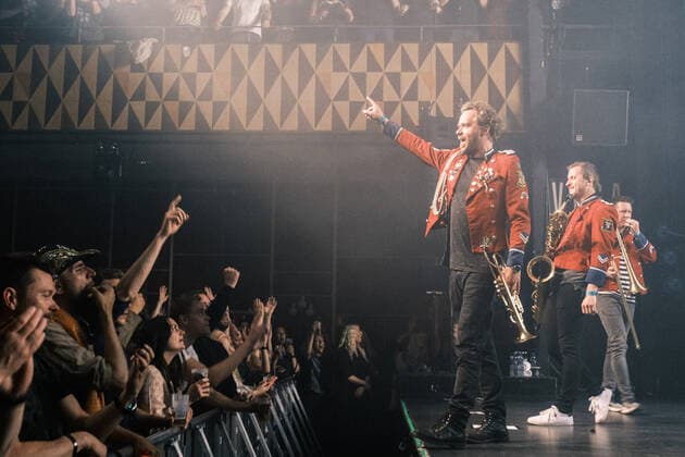 Meute live in Copenhagen, Denmark Copenhagen, Denmark. 18th, May 2022. The German techno marching band Meute performs a live concert at VEGA in Copenhagen. Copenhagen Denmark  Copyright: xGonzalesxPhoto FlemmingxBoxJensex