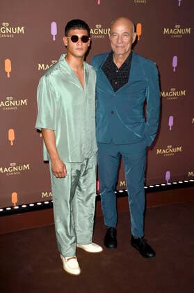 Emilio Sakraya and Heiner Lauterbach at the Magnum Party during the Festival de Cannes 2022 75 Cannes International Film Festival at the Magnum Beach Lounge Cannes, 19 05 2022. Foto:xS.xTschirnerx xFuturexImage