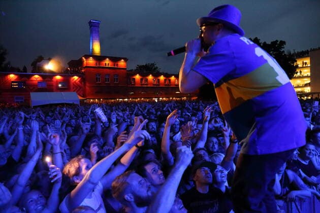 Arnim Teutoburg Weiß of the Beatsteaks at an open air concert at the Waschhaus in Potsdam, 19 May 2022 Beatsteaks concert Potsdam