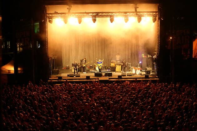 Fans of the Beatsteaks at an open air concert at the Waschhaus in Potsdam, 19 May 2022 Beatsteaks concert Potsdam