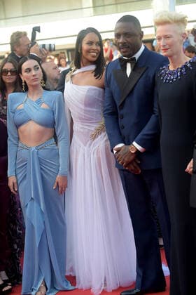 75th Cannes film festival 2022, Red Carpet film Three thousand years of longing. Pictured: Idris Elba, Sabrina Elba, Tilda Swinton  Copyright: xAlbertoxTerenghi Cannesx2022x xix xVenezia2020x