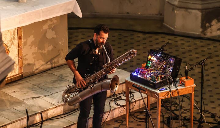 Concert by Jason Sharp @ Zionskirche Berlin, Kiezsalon Jason Sharp