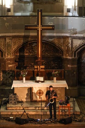 Concert by Jason Sharp @ Zionskirche Berlin, Kiezsalon Jason Sharp