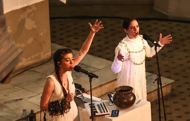 Concert by Tarta Relena @ Zionskirche Berlin, Kiezsalon Tarta Relena, Helena Ros and Marta Torrella
