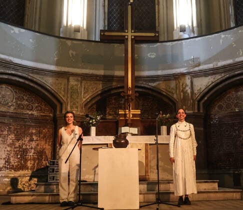 Concert by Tarta Relena @ Zionskirche Berlin, Kiezsalon Tarta Relena, Helena Ros and Marta Torrella