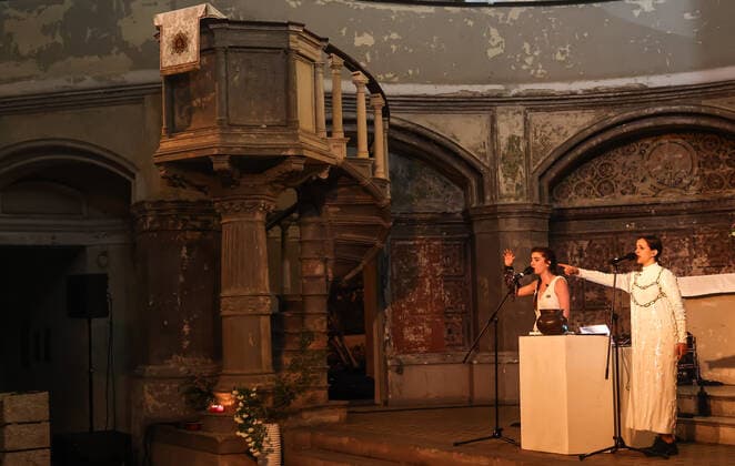 Concert by Tarta Relena @ Zionskirche Berlin, Kiezsalon Tarta Relena, Helena Ros and Marta Torrella