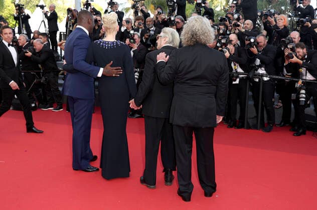 Idris Elba, Tilda Swinton, George Miller and Doug Mitchell at the premiere of the feature film Three Thousand Years of Longing at the Festival de Cannes 2022 75 Cannes International Film Festival at the Palais des Festivals Cannes, 20 05 2022. Foto:xD.xBedrosianx xFuturexImage