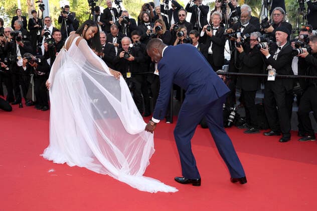 Sabrina Dhowre Elba and Idris Elba at the premiere of the feature film Three Thousand Years of Longing at the Festival de Cannes 2022 75 Cannes International Film Festival at the Palais des Festivals Cannes, 20 05 2022. Foto:xD.xBedrosianx xFuturexImage