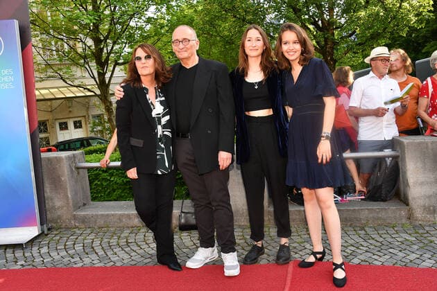 Caroline Link and Dominik Graf with their children Lena May and Pauline at the Bavarian Film Award 2022 ceremony at the Prinzregententheater in Munich on 20 05 2022 Bavarian Film Award 2022 in Munich