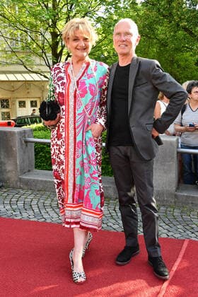 Saskia Vester and her husband Robert Flörke at the Bavarian Film Award 2022 ceremony on 20 05 2022 at the Prinzregententheater in Munich Bavarian Film Award 2022 in Munich