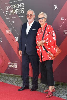 Martin Moszkowicz and Doris Dörrie at the Bavarian Film Award 2022 ceremony on 20 05 2022 at the Prinzregententheater in Munich Bavarian Film Award 2022 in Munich