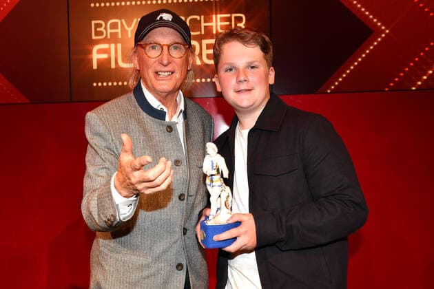 Laureate Otto Waalkes at the award ceremony Bavarian Film Award 2022 on 20 05 2022 at the Prinzregententheater in Munich Bavarian Film Award 2022 in Munich