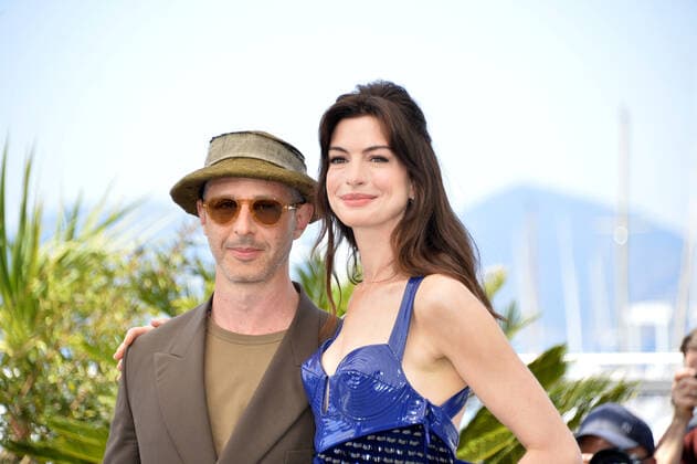 Anne Hathaway and Jeremy Strong Photocall motion picture Armageddon Time Festival de Cannes 2022 75 Cannes International Film Festival Palais des Festivals Cannes May 20 2022