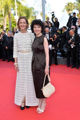 Vicky Krieps and Marie Kreutzer premiere feature film Three Thousand Years of Longing Festival de Cannes 2022 75 Cannes International Film Festival Palais des Festivals Cannes 20 May 2022.
