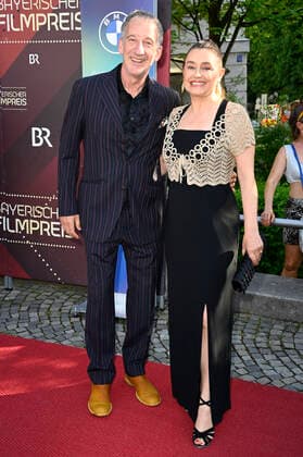 Heio von Stetten with wife Elisabeth Romano at the 43 Bavarian Film Award 2021 ceremony at the Prinzregententheater in Munich, 20 05 2022 Foto:xF.xKernx xFuturexImage