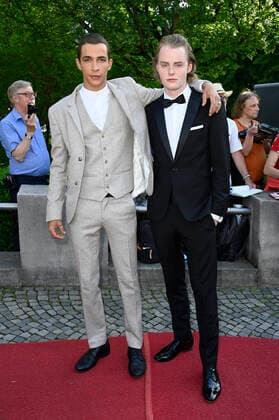 Mekyas Mulugeta and Emil von Schönfels at the award ceremony of the 43 Bavarian Film Award 2021 at the Prinzregententheater in Munich, 20 05 2022 Foto:xF.xKernx xFuturexImage