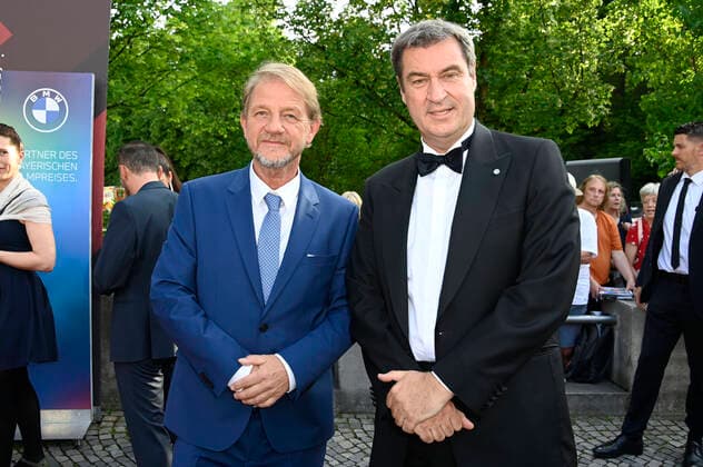 Sönke Wortmann and Markus Söder at the award ceremony of the 43 Bavarian Film Award 2021 at the Prinzregententheater in Munich, 20 05 2022 Foto:xF.xKernx xFuturexImage