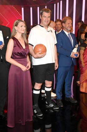 Judith Gerlach, Markus Söder and Sönke Wortmann at the award ceremony of the 43 Bavarian Film Award 2021 at the Prinzregententheater in Munich, 20 05 2022 Foto:xF.xKernx xFuturexImage