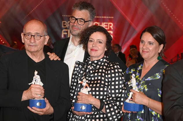 Dominik Graf, Jan Schomburg, Maria Schrader and Maria Speth at the 43 Bavarian Film Award 2021 ceremony at the Prinzregententheater in Munich, 20 05 2022 Foto:xF.xKernx xFuturexImage