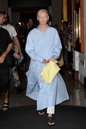 Cannes 2022 - 75Â° Festival Internazionale del cinema, giorno 4 - Arrivi al Martinez Hotel. Nella Foto Tilda Swinton  Copyright: xManuelexMangiarottix xipa-agencyx xVenezia2020x