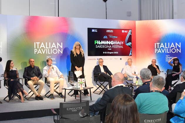 Cannes 2022 - 75Â° Festival Internazionale del cinema, giorno 4 - Presentazione Filming Italy - Sardegna Festival Nella foto  Copyright: xManuelexMangiarottix xipa-agencyx xVenezia2020x