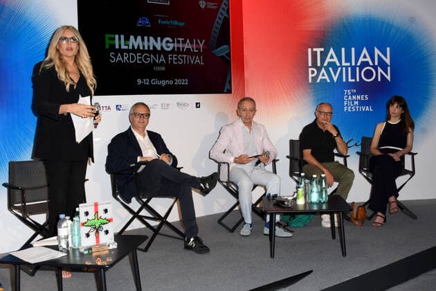 Cannes 2022 - 75Â° Festival Internazionale del cinema, giorno 4 - Presentazione Filming Italy - Sardegna Festival Nella foto  Copyright: xManuelexMangiarottix xipa-agencyx xVenezia2020x
